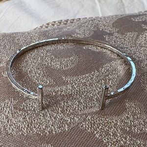 Elegant Silver Bangle Bracelet